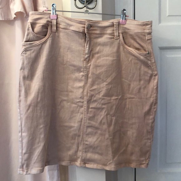 Cato Dresses & Skirts - Blush Pink Denim Skirt